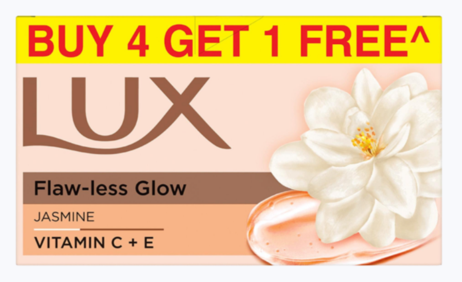 Lux Jasmine & Vitamin E Beauty Soap Mega Pack 5×100 g