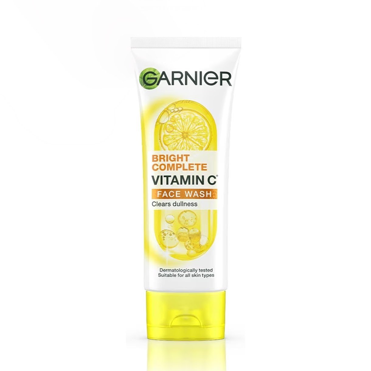 Garnier Skin Naturals Bright Complete Vitamin C Face Wash - Vitamin C Face Wash For Brighter and Glowing Skin - Daily Cleanser Suitable For all Skin Types, 100g