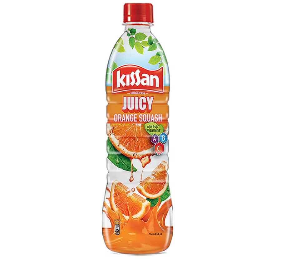 Kissan Juicy Orange Squash  Sharbat 750ml