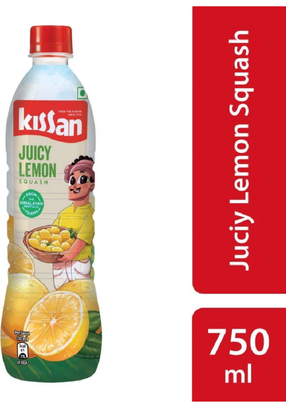 Kissan Juicy Lemon Squash  Sharbat 750ml