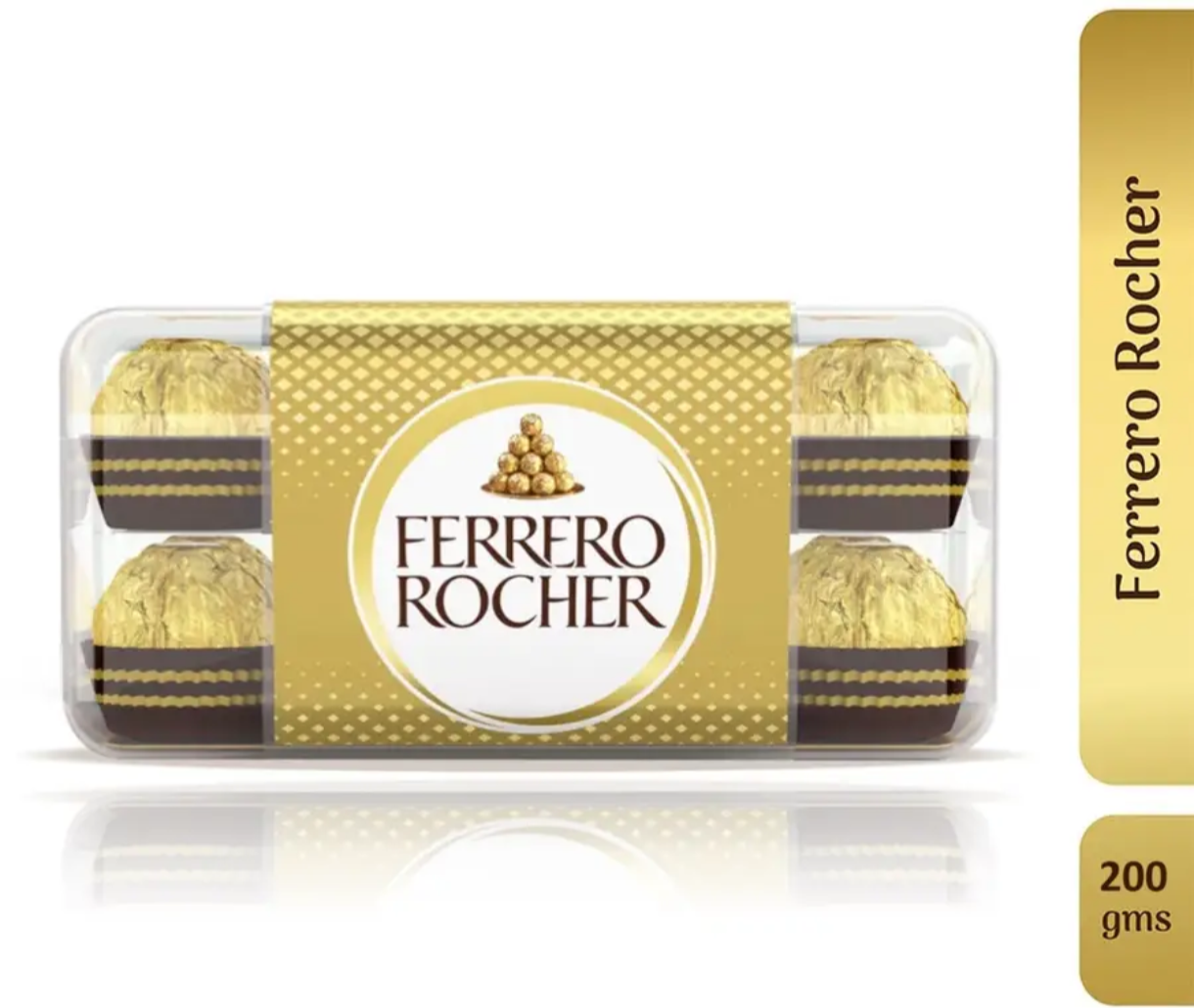 FERRERO ROCHER Milk Truffles (16 x 12.5 g)