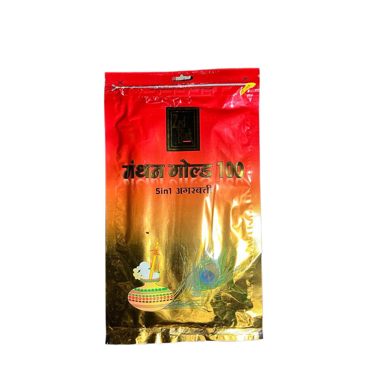 Zed Black Manthan Gold 100 5 in 1 Agarbatti 