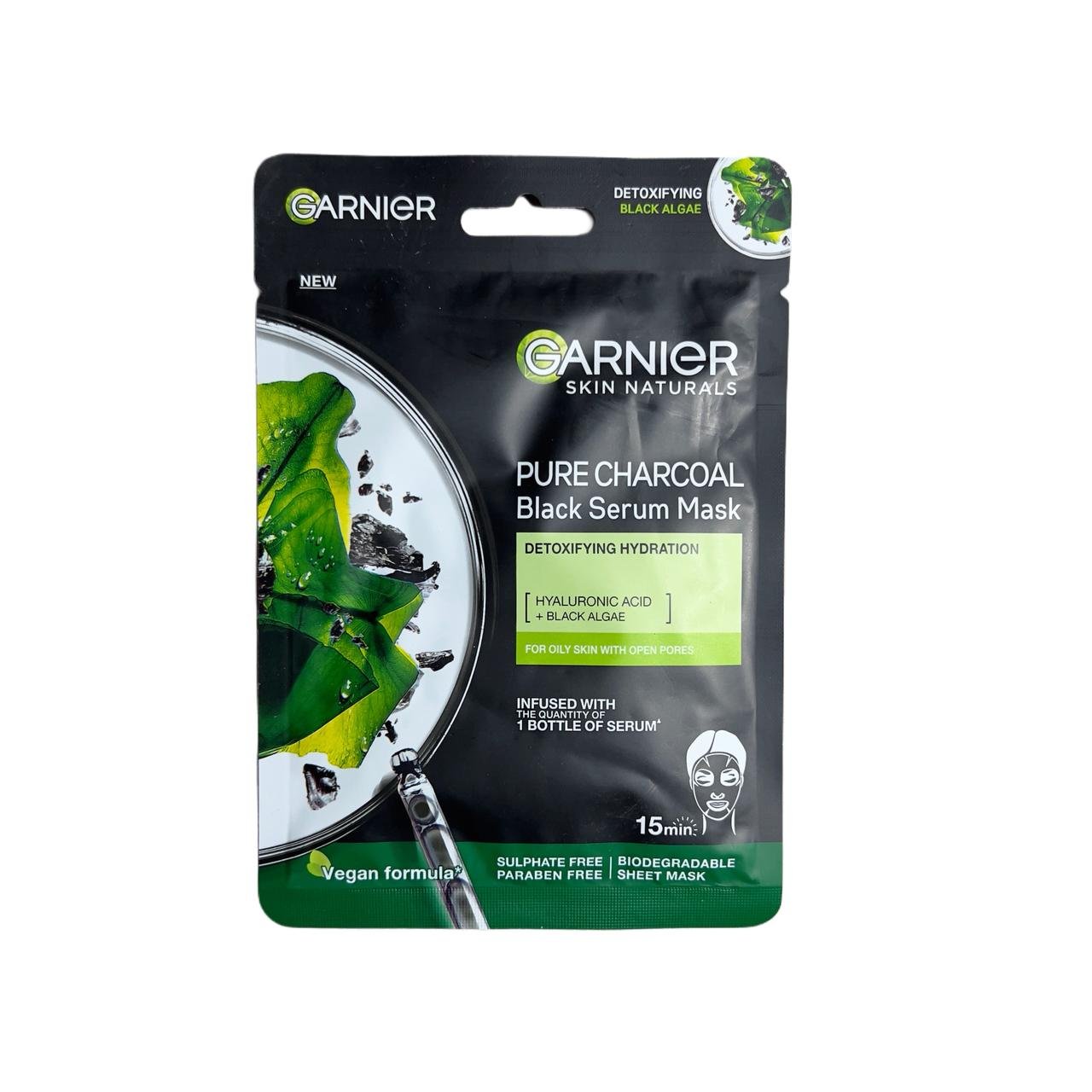 Garnier Pure Charcoal Black Serum Mask 28g