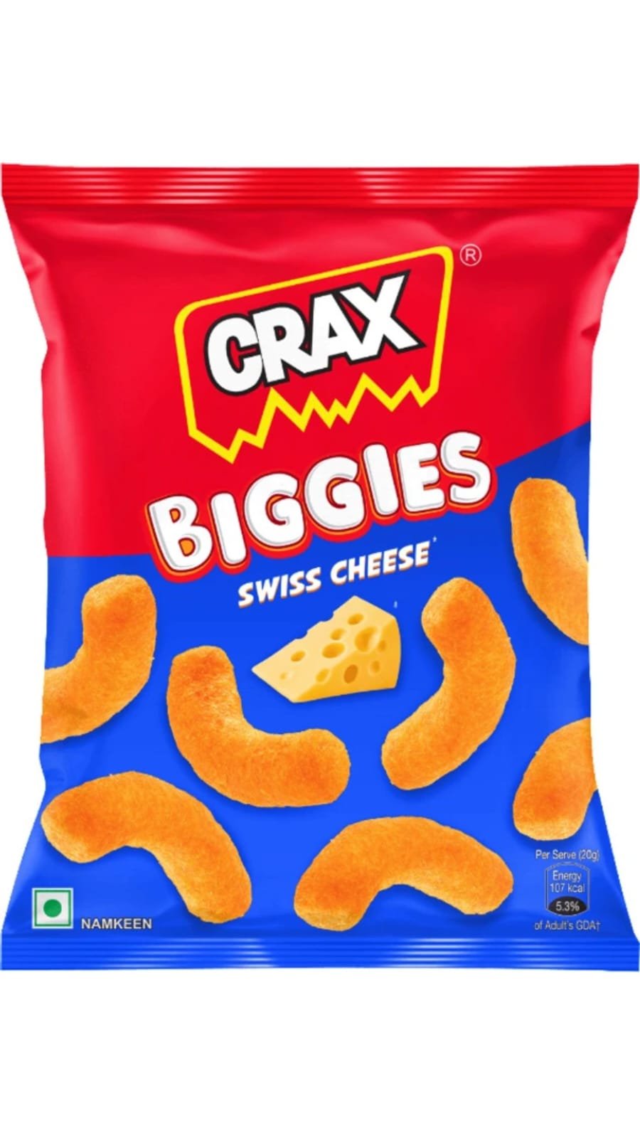 Crax Biggies Swiss Cheese 70g