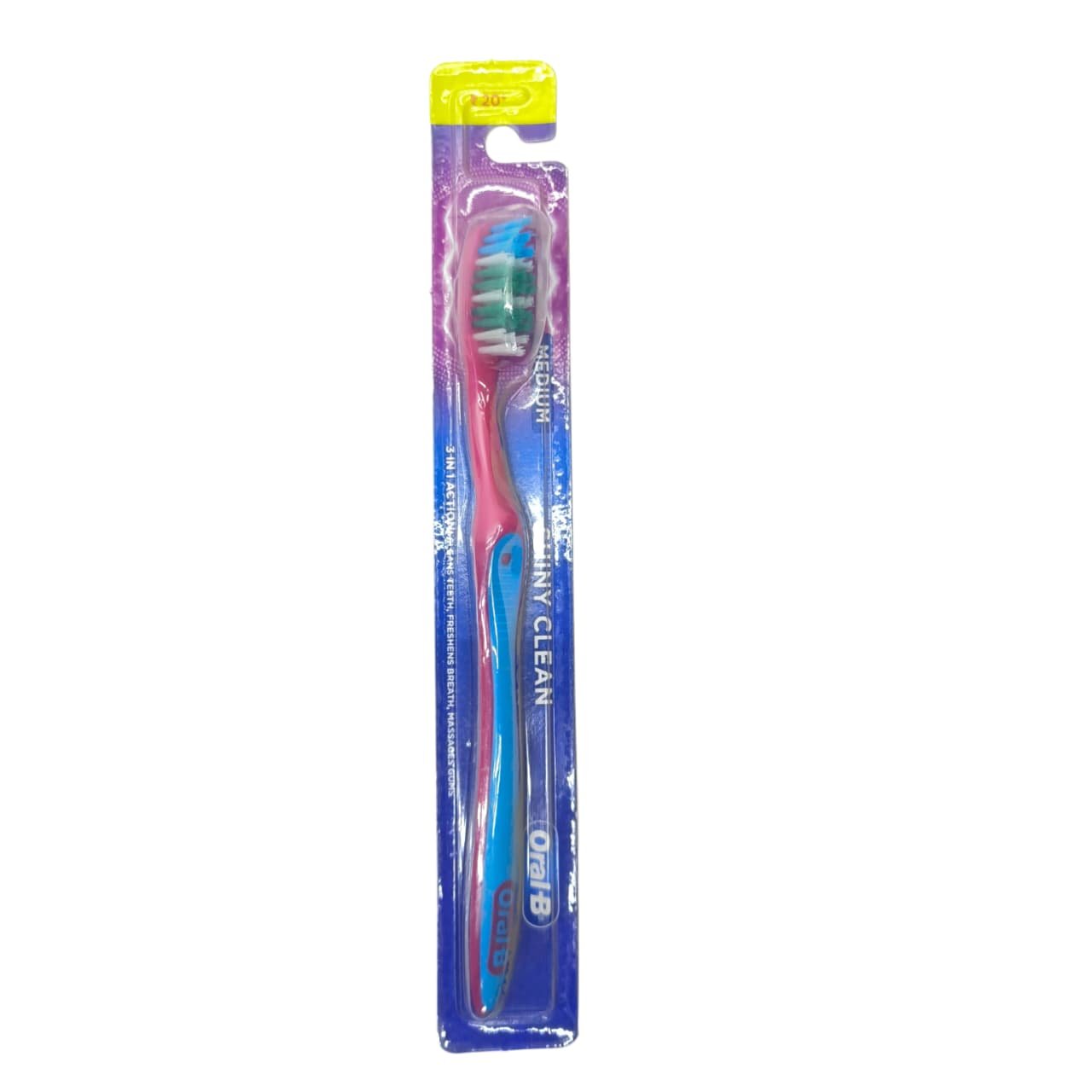 Oral-B  Shiny Clean Toothbrush 1pcs