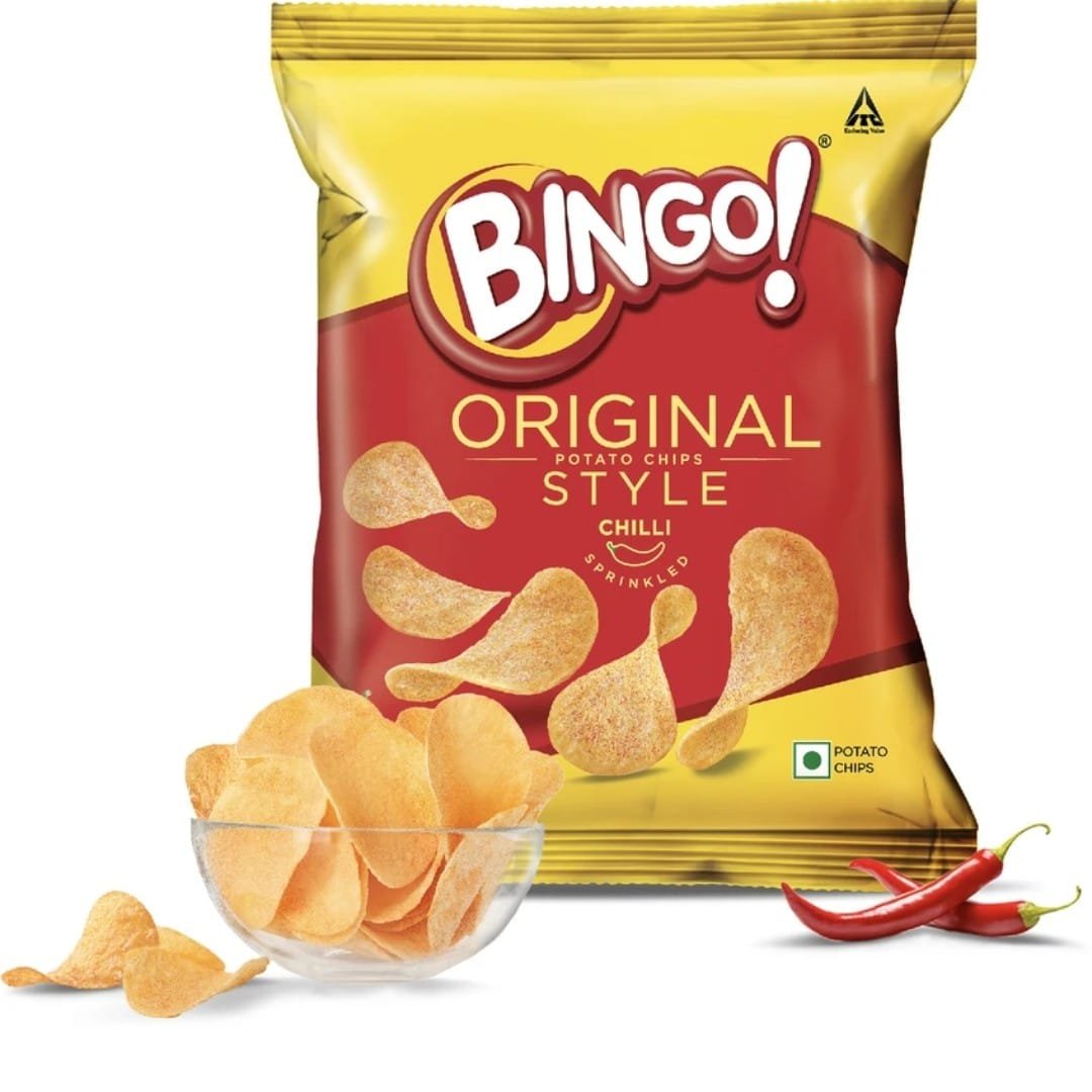Bingo Original Potato Chips Style Chilli Sprinkled 90.7g