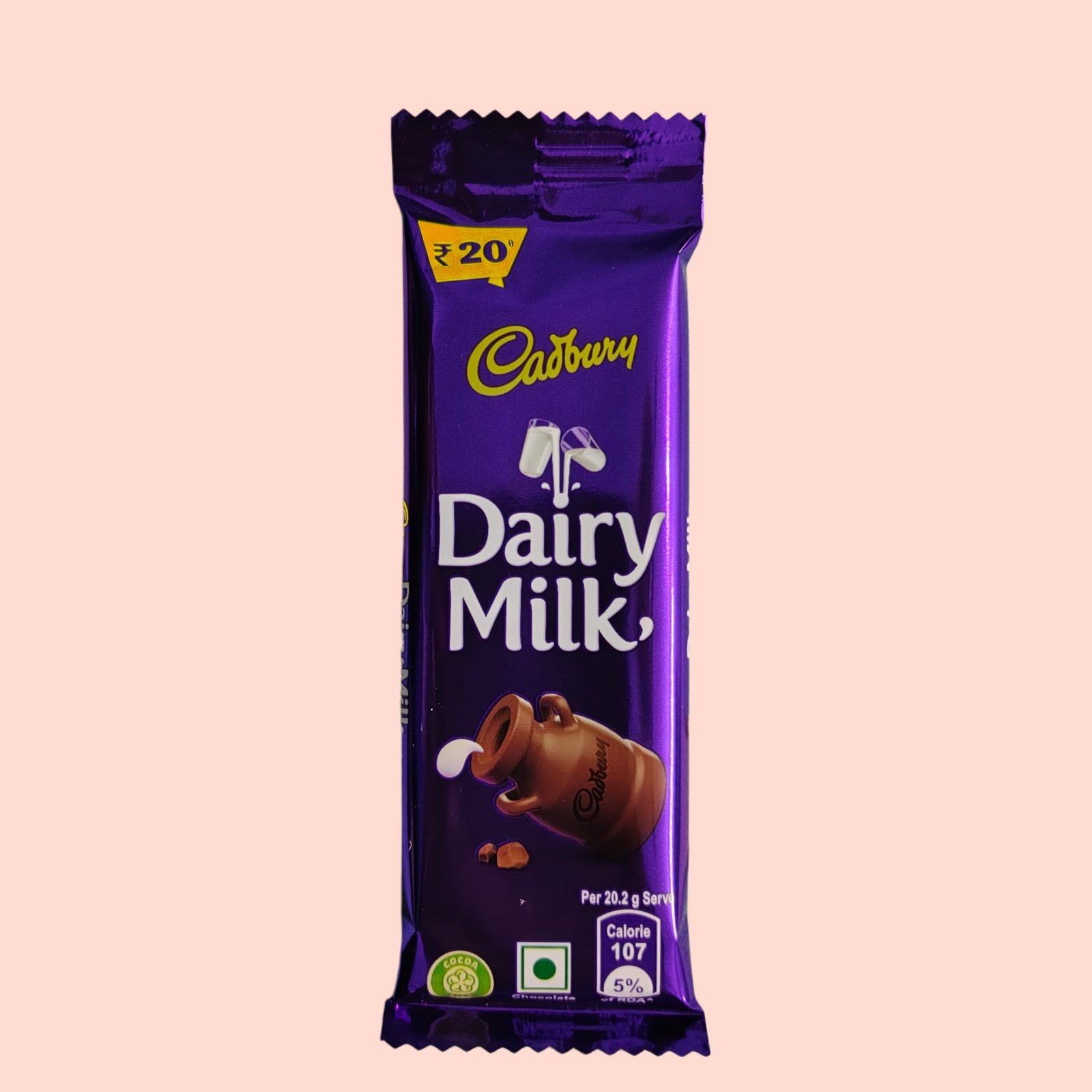 Cadbury Dairy Milk Chocolate Bar, 20.2g 
